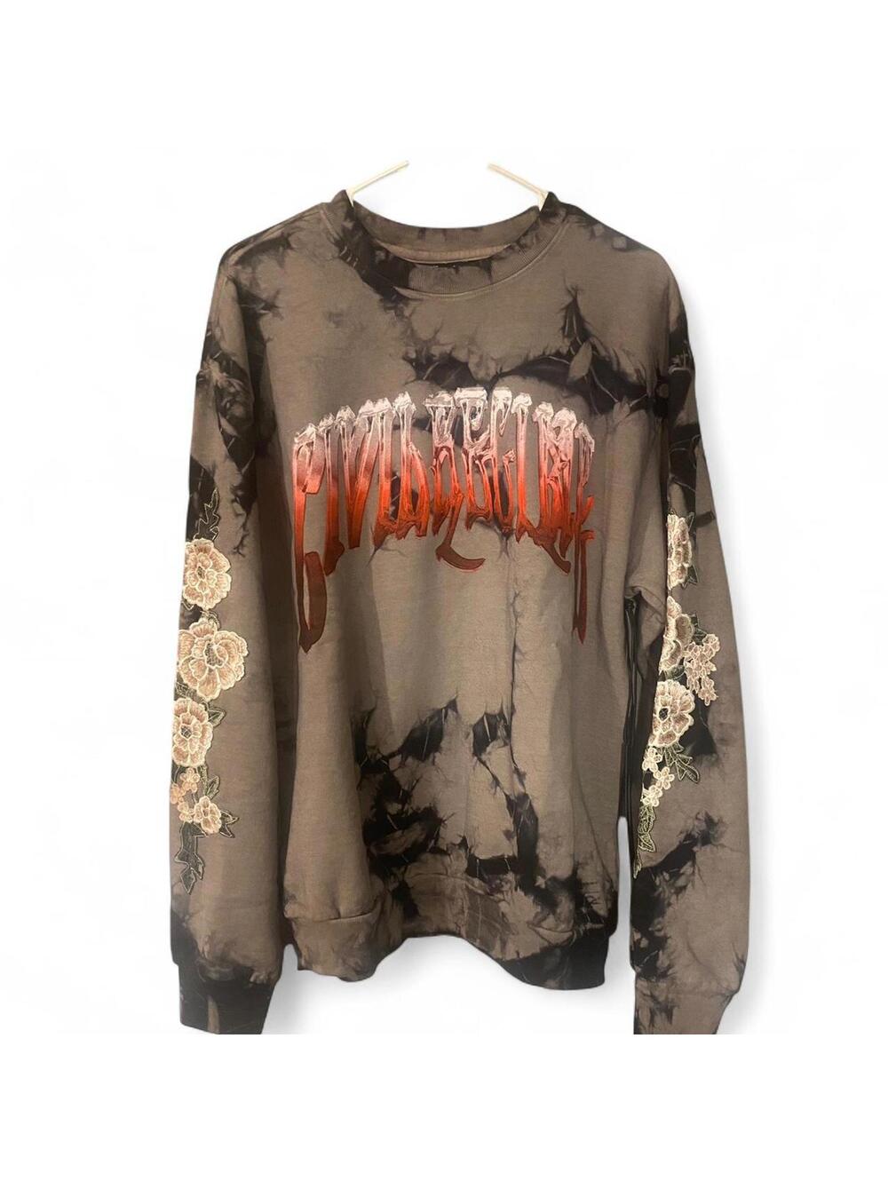 Civil Regime “Flower Flame” Tie-Dye Crewneck - Medium